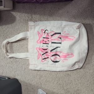 Victoria's Secret Angels Only Canvas Reusable Tote Bag